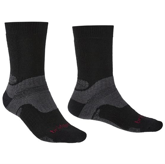 Bridgedale Midweight Merino Vandresokker til Mænd - Sort