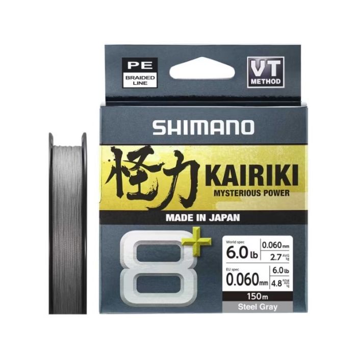Shimano Kairiki 8 Fletline - Steel Grey 150m
