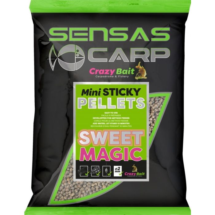 Sensas Mini Sticky Pellets Sweet Magic 2mm - 700g Agn