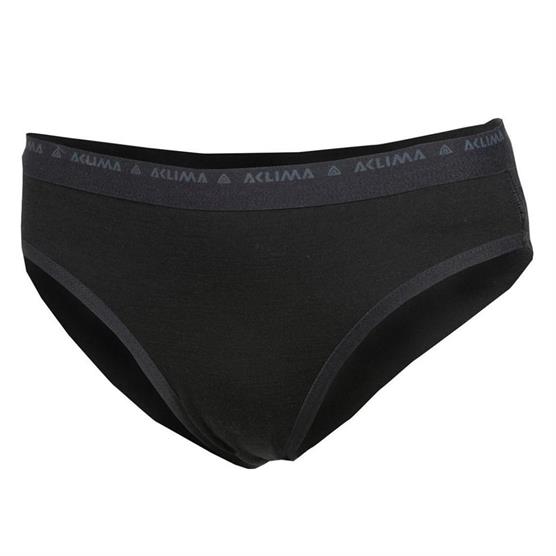 Aclima Lightwool Uldunderbukser til Kvinder - Black