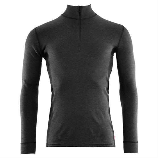 Aclima Warmwool Mockneck Mens  Marengo   Jet Black