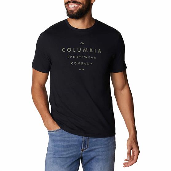 Columbia Path Lake Graphic Tee II til mænd - Ny Olivengrøn