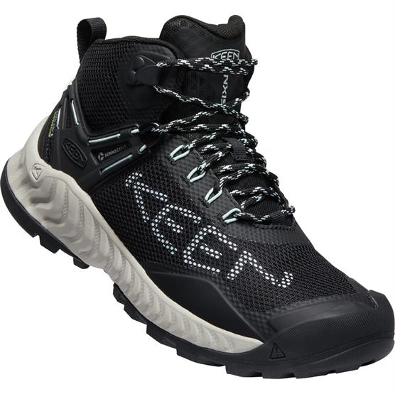 Keen Nxis Evo Mid WP Vandrestøvler til Kvinder - Black/Blue Glass