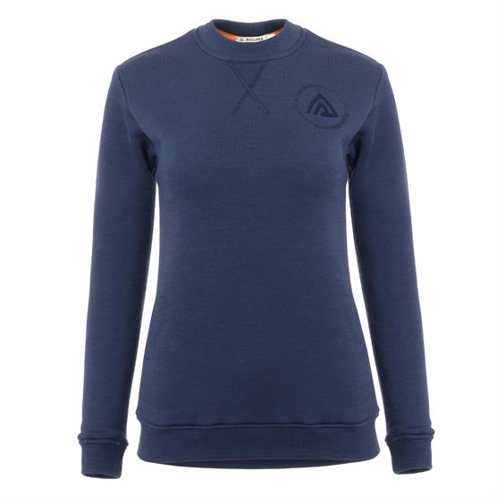 Aclima FleeceWool Crewneck til kvinder - Navy Blazer