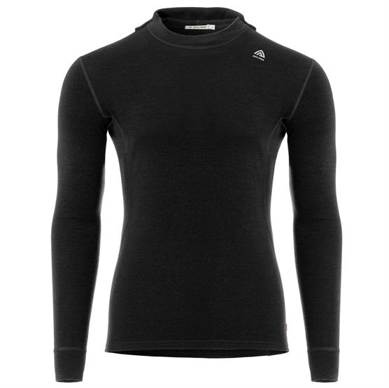 Aclima Warmwool Hoodsweater V2 til mænd - Jet Black