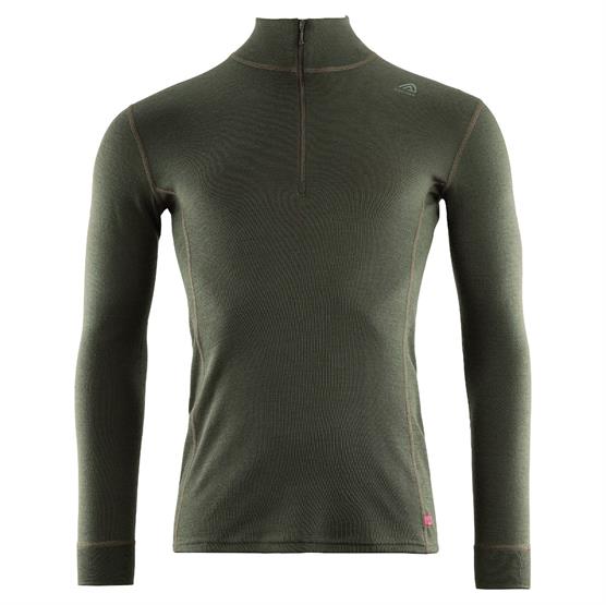 Aclima Warmwool Mockneck Mens  Olive Night