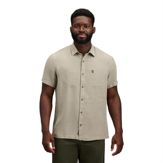 Black Diamond Mens Scenic Route Ss Shirt  Chalk