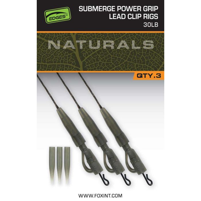 Fox Edges Naturals Submerge Power Grip Lead Clip Rigs  Lb