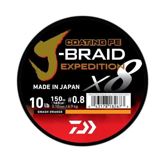 Daiwa J Braid Expedition  Orange   Mm