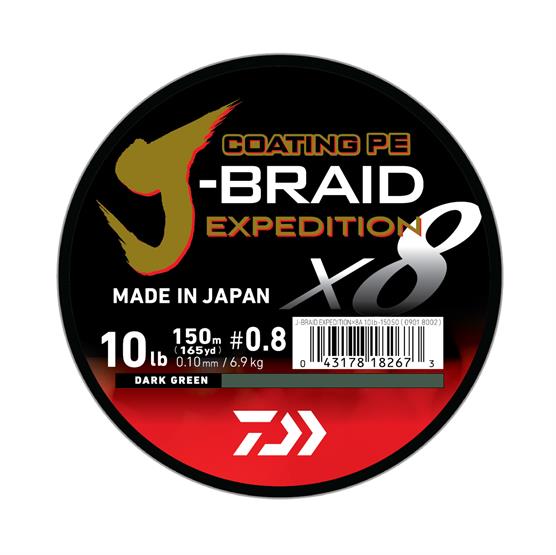 Daiwa J Braid Expedition  Dark Green   Mm