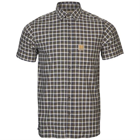 H? Rkila Fjell S S Shirt Mens  Naval Blue Check