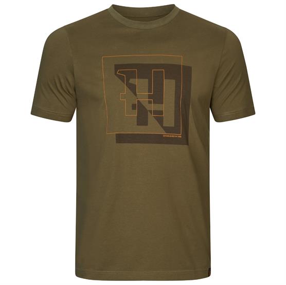 H? Rkila H Logo S S T Shirt Mens  Dark Olive