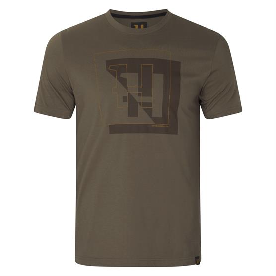 H? Rkila H Logo S S T Shirt Mens  Major Brown
