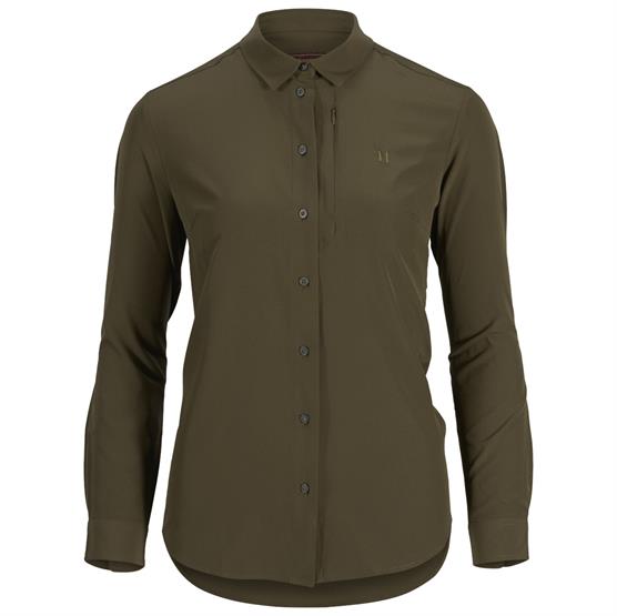 H? Rkila Trail L S Shirt Lady  Willow Green