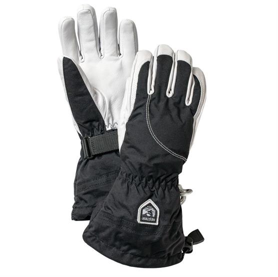 Hestra Heli Ski Female     Finger  Black   Off White