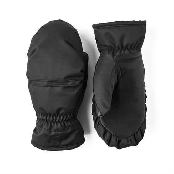 Hestra Womens Primaloft Leather Mitt  Black