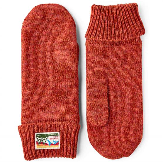 Hestra Raggwool Mitt  Brick Red