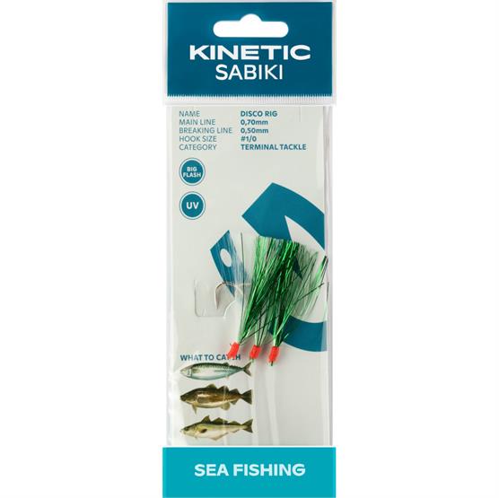 Kinetic Sabiki Disco Rig til makrelfiskeri - Farverig og glitrende