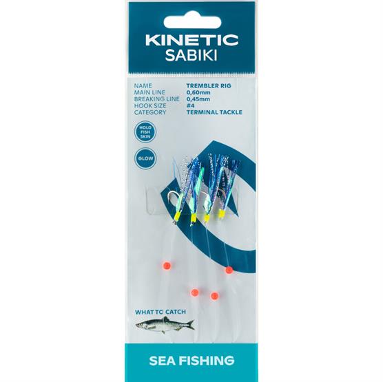 Kinetic Sabiki Trembler Rig til Sild - Farverigt Forfang