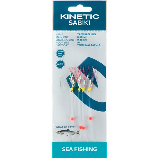 Kinetic Sabiki Trembler Rig til Sild - Farverigt Forfang