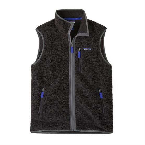 Patagonia Retro Pile Vest i Black/Forge Grey - Udsalg!