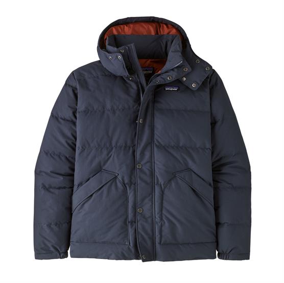 Patagonia Herre Dunjakke Downdrift i Smolder Blue/Rød