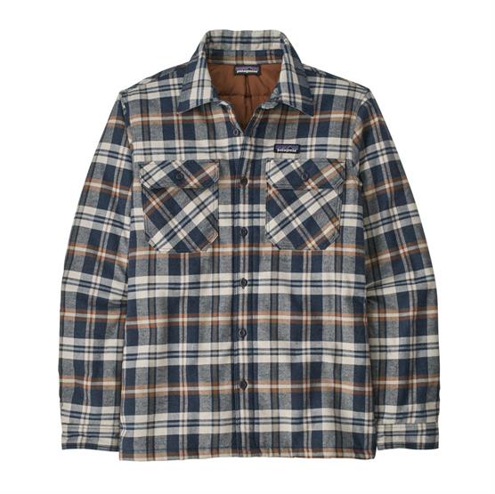 Patagonia Herre Isoleret Fjord Flannel Skjorte - Ny Navy