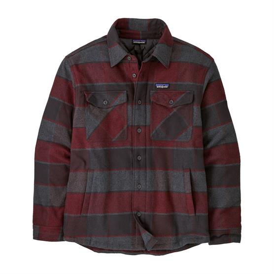 Patagonia Herre Lw Isoleret Fjord Flannel Skjorte - Sort