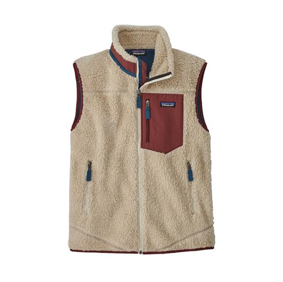 Patagonia Retro-X Fleecevest til Herre - Mørk Natur/Rød