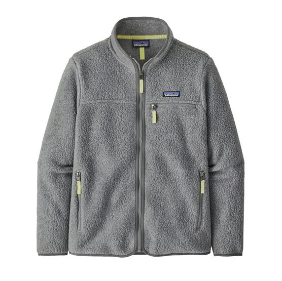 Patagonia Retro Fleecejakke til Dame - Salt Grey/Jellyfish Yellow