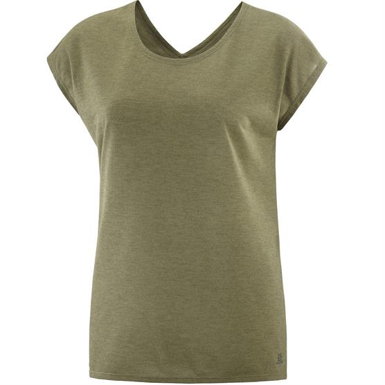 Salomon Comet Shaped Tee til kvinder - Martini Olive