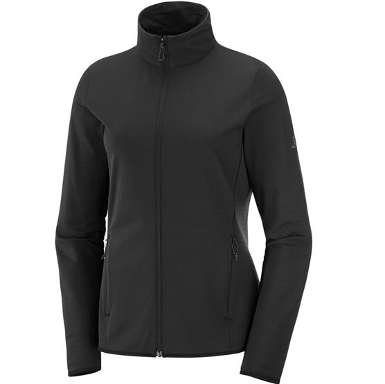 Salomon Outrack Full Zip Midlayer Womens  Black