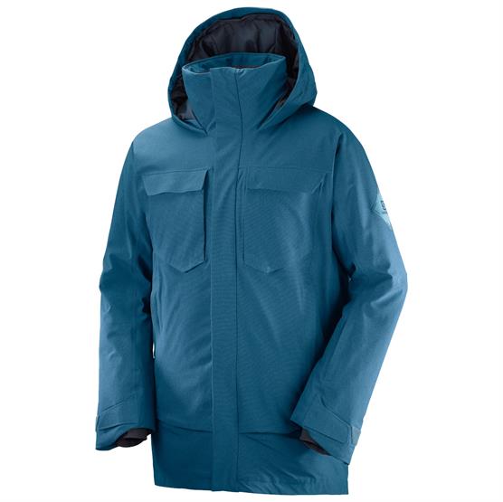 Salomon Stance Cargo Vinterjakke til Mænd - Mallard Blå