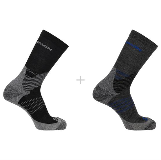 Salomon X Ultra Access Vandrestrømper 2-Pack - Anthracite/Sort