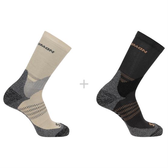 Salomon X Ultra Access Crew Sokker 2-Pack - Ebony tilbud