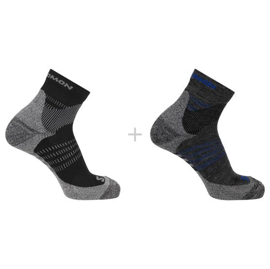 Salomon X Ultra Access Vandrestrømper 2-Pack - Anthracite/Sort