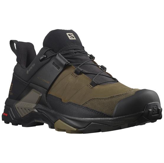 Salomon X Ultra   Leather Gtx Mens  Desert Palm   Black