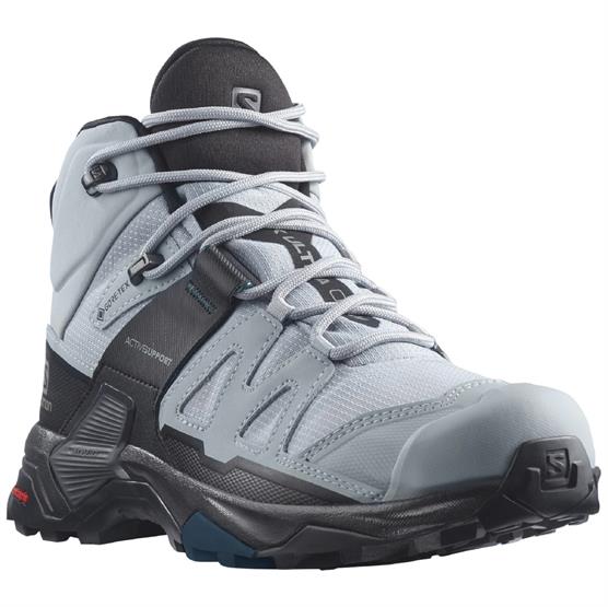 Salomon X Ultra   Mid Wide Gtx Womens  Quarry   Black