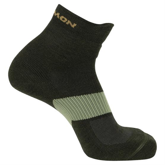 Salomon X Ultra Quarter Vandrestrømper - Unisex Peat Deep Lichen