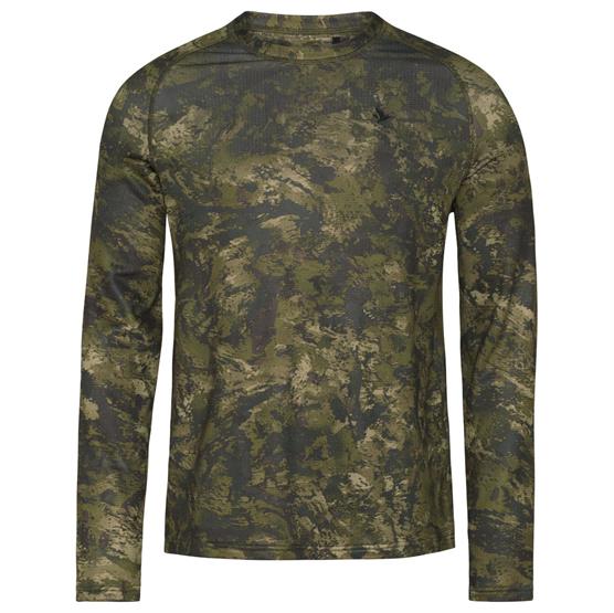 Seeland Active Camo Langærmet T-Shirt til Mænd - Invis Green
