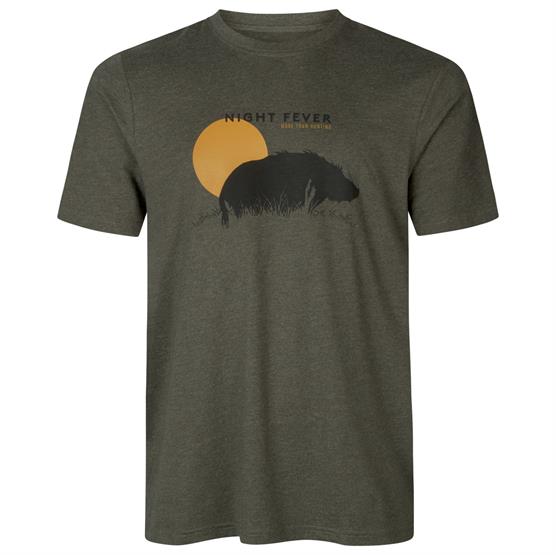 Seeland Night Fever T Shirt Mens  Pine Green Melange