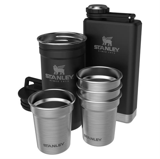 Stanley Adventure Pre Party Shot Glass   Flask Set  Matte Black
