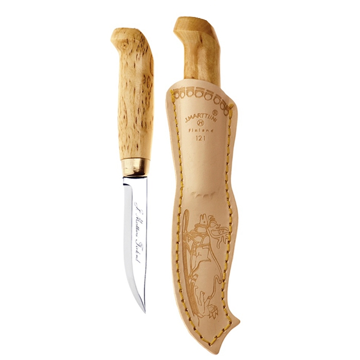 Marttiini Lynx Kniv med Læderskede - Klassisk Design