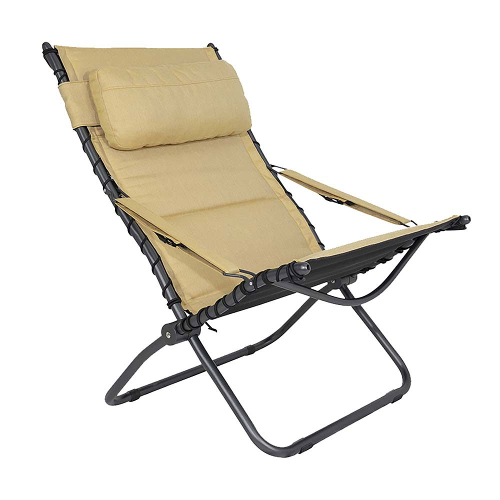 Crespo Ap Tex Comfort Liggestol - Gul, til campingbrug