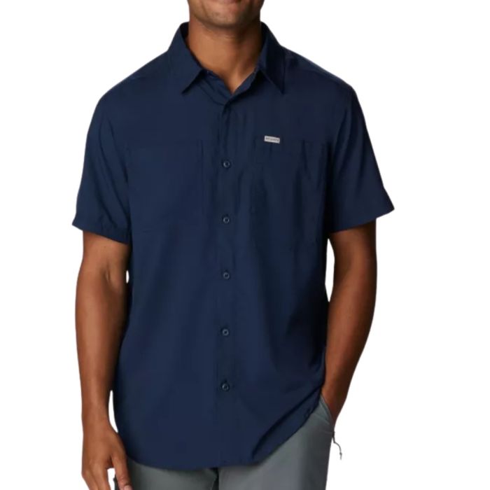 Columbia Silver Ridge?  Utility Lite Ss Collegiate Navy