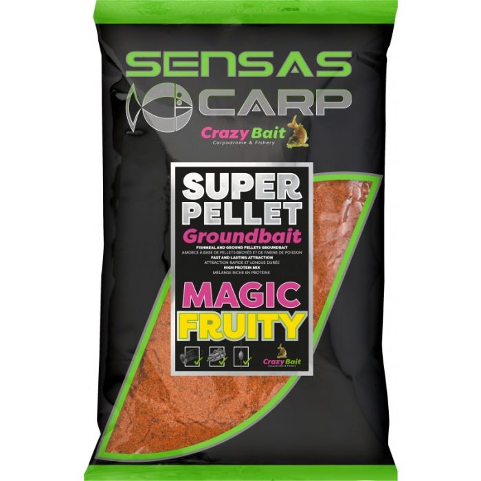 Sensas Crazy Super Pellet Groundbait Magic Fruity  Kg