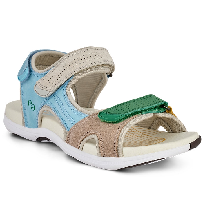 Grøn Komfort Corsica Sandal – Lys Blå Sporty Sandaler