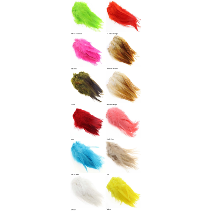 The Fly Co  Strung Rooster Saddles Long