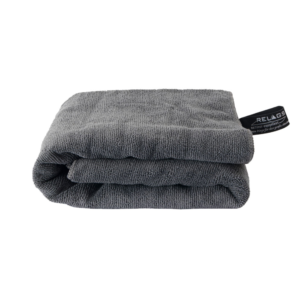 Basicnature Mikrofiber Håndklæde i Grå - 120 x 60 cm