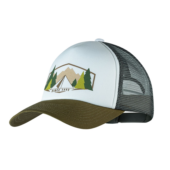 Buff Trucker Cap Darryl Hvid - Stilfuld Sommerkasket